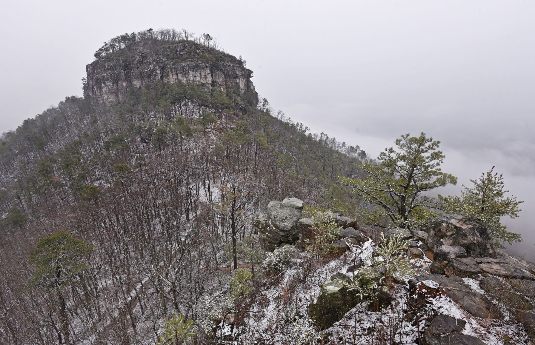Snow at Pilot Mountain
